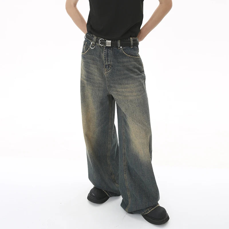 Men's Denim Wide Jeans